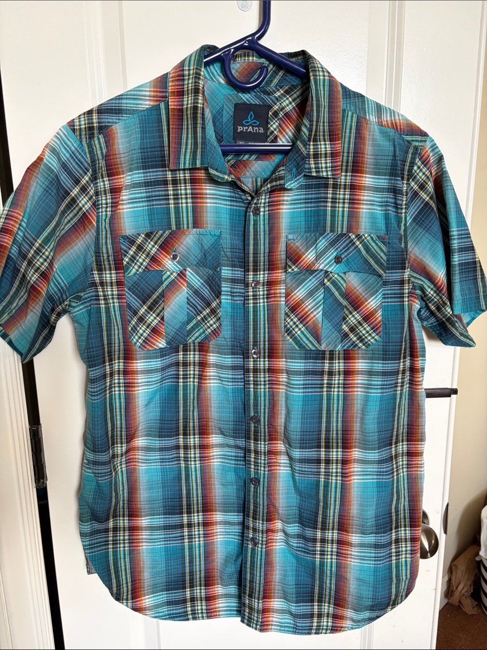 Prana Button Down Short Sleeve Shirt